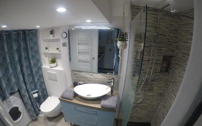 Renovation de salle de douche à Moreuil